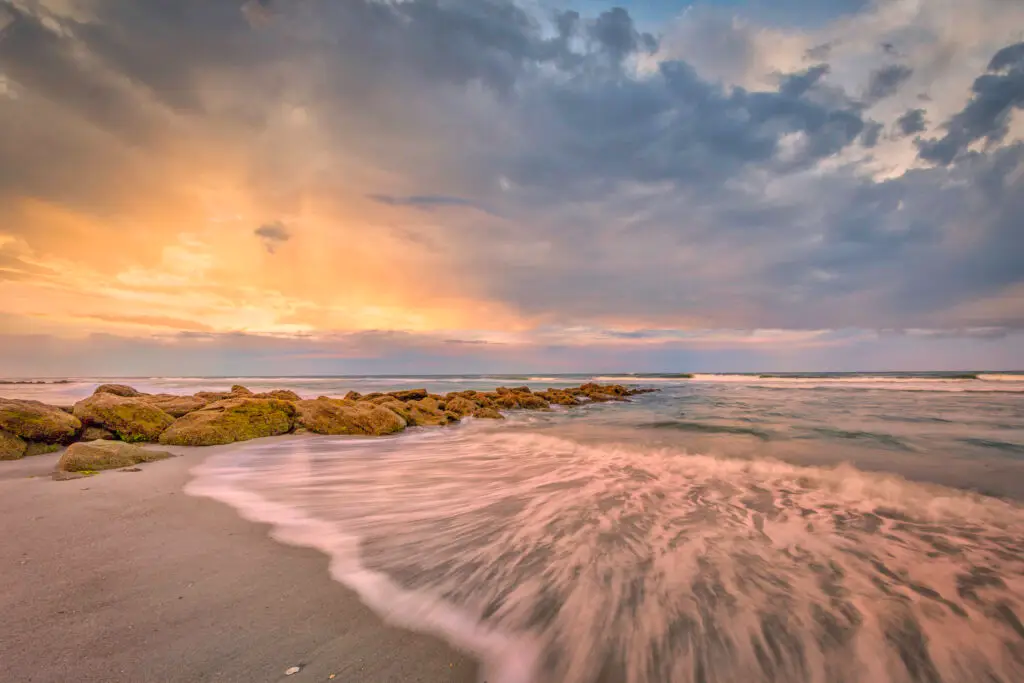 Rocks on beach