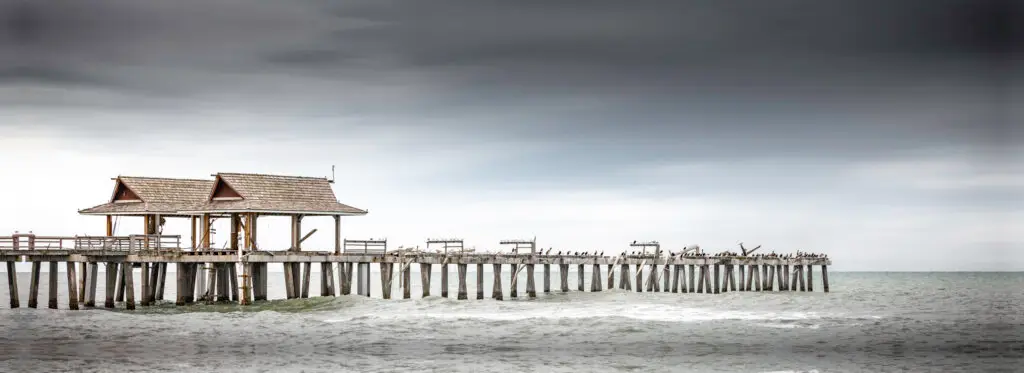 Naples Pier after hurricane Ian