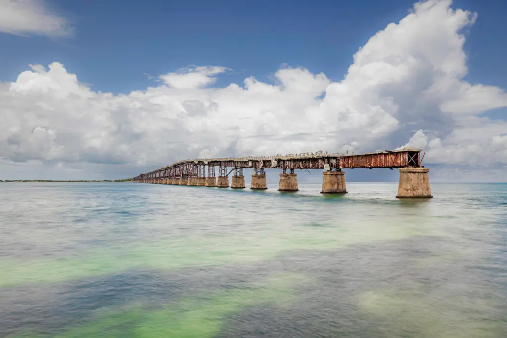 Old bridge over calm waters