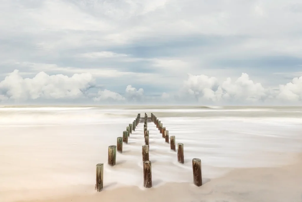 Pilings on Naples beach