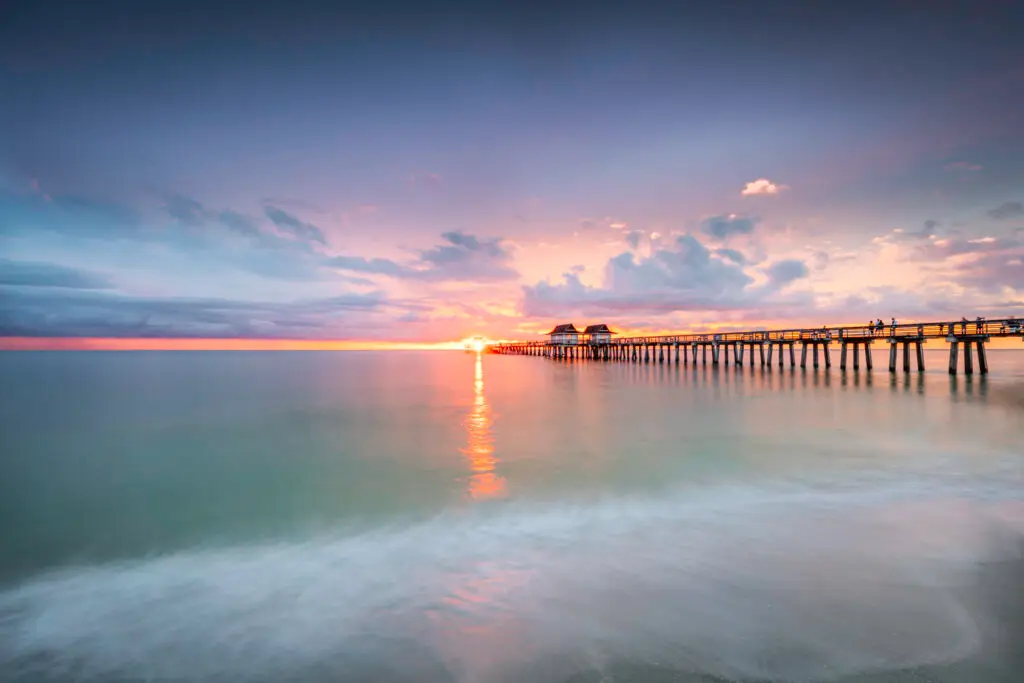 Naples Pier sunset